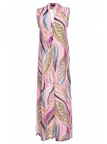 B283 Maxi print dress - model 1