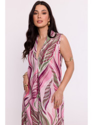 B283 Maxi print dress - model 1