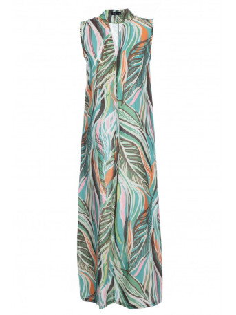 B283 Maxi print dress - model 4