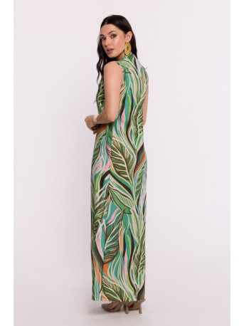 B283 Maxi print dress - model 4