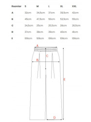 B289 Viscose trousers with elasticated waistband - black