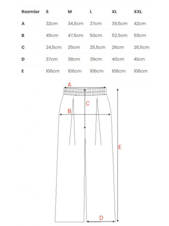 B289 Viscose trousers with elasticated waistband - blue