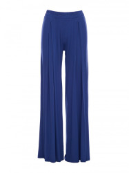 B289 Viscose trousers with elasticated waistband - blue