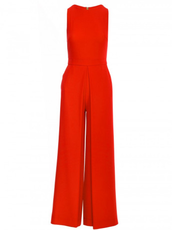 K184 Wide leg jumpsuit - coral