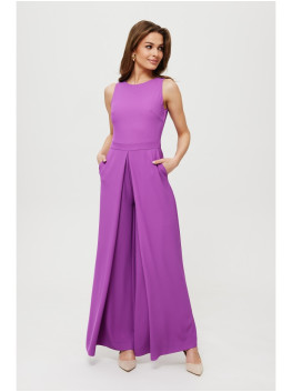 K184 Wide leg jumpsuit - lavender
