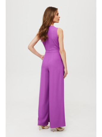 K184 Wide leg jumpsuit - lavender