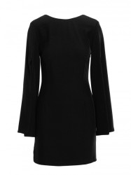 K190 Mini dress with split sleeves - black
