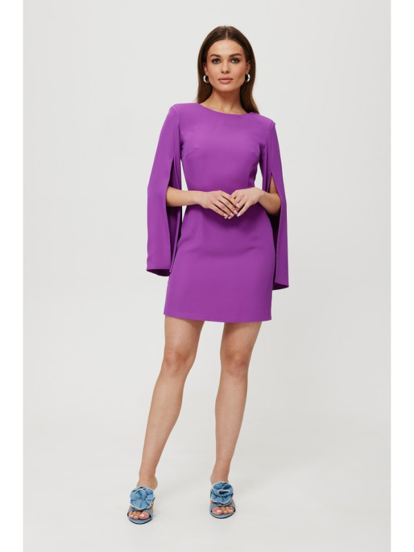 K190 Mini dress with split sleeves - lavender