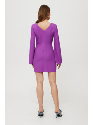 K190 Mini dress with split sleeves - lavender