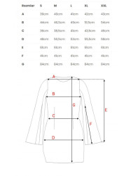 K190 Mini dress with split sleeves - blue