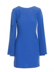 K190 Mini dress with split sleeves - blue