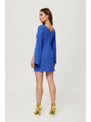 K190 Mini dress with split sleeves - blue