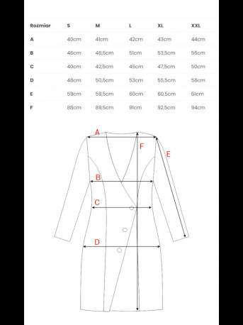 M793 Blazer dress with golden button - red