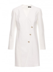 M793 Blazer dress with golden button - ecru