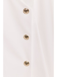 M793 Blazer dress with golden button - ecru