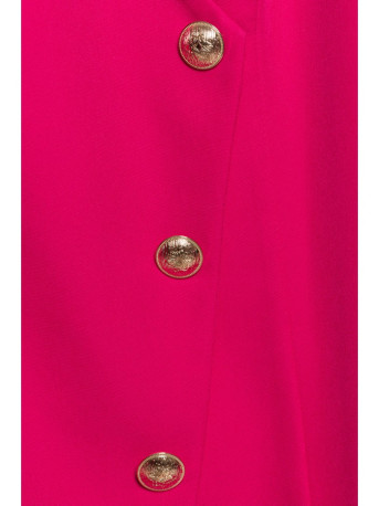 M793 Blazer dress with golden button - fuchsia