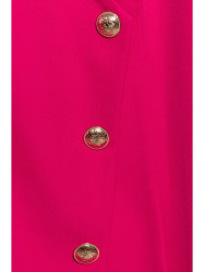 M793 Blazer dress with golden button - fuchsia