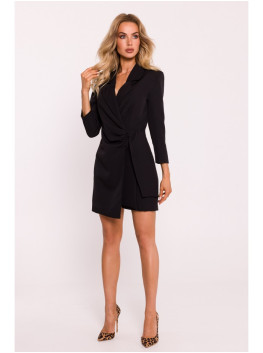 M796 Playsuit with a collar - black