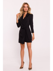 M796 Playsuit with a collar - black