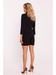 M796 Kombinezonas su apykakle - juodas