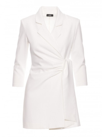 M796 Playsuit with a collar - ecru