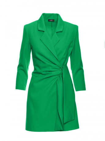 M796 Playsuit with a collar - green