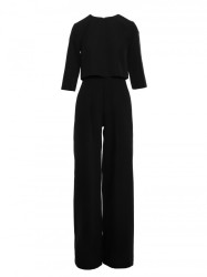 M798 Double layer top jumpsuit - black