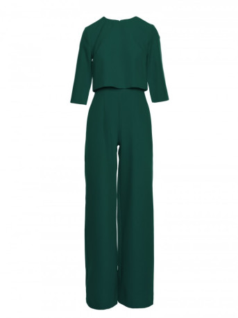 M798 Double layer top jumpsuit - bottle green