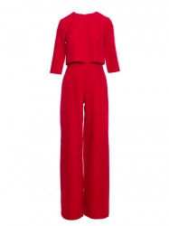 M798 Double layer top jumpsuit - red