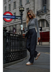 M799 Wide leg trousers - graphite