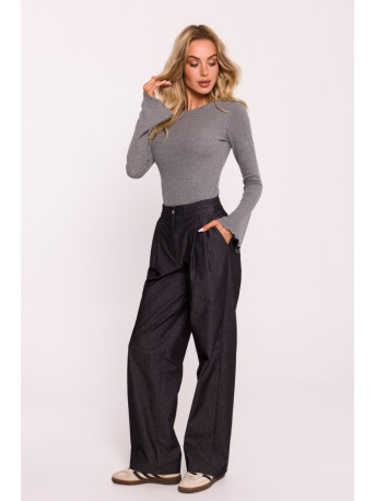 M799 Wide leg trousers - graphite