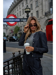 M800 Press stud bomber jacket - graphite