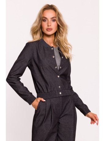 M800 Press stud bomber jacket - graphite