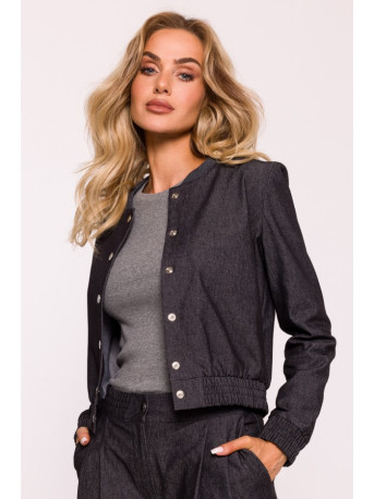 M800 Press stud bomber jacket - graphite