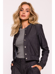 M800 Press stud bomber jacket - graphite