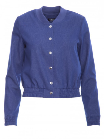 M800 Press stud bomber jacket - blue