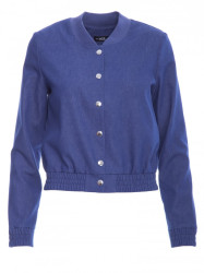 M800 Press stud bomber jacket - blue