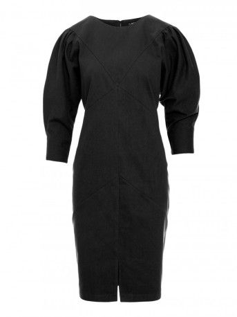M803 Puff sleeve dress - graphite