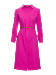 M804 Shirt dress with a belt - pink