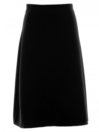 S133 A-line midi skirt - black