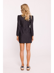 M805 Long-sleeved mini dress - graphite