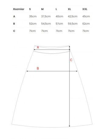 S133 A-line midi skirt - green