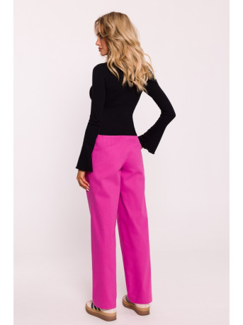 M806 Ribbed longsleeved top - black