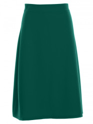 S133 A-line midi skirt - green
