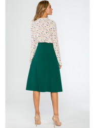 S133 A-line midi skirt - green