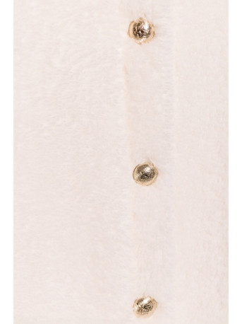 M807 Cropped teddy blazer - ecru