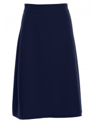 S133 A-line midi skirt - navy blue