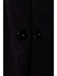 M808 Cropped teddy blazer - black