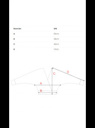 M809 Cropped pullover sweater with V-neck - ivory