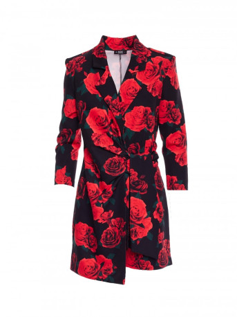 M797 Print playsuit with a collar - model 1